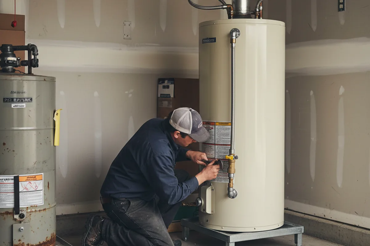 Water heater and shutoff valve replacement in Lindon