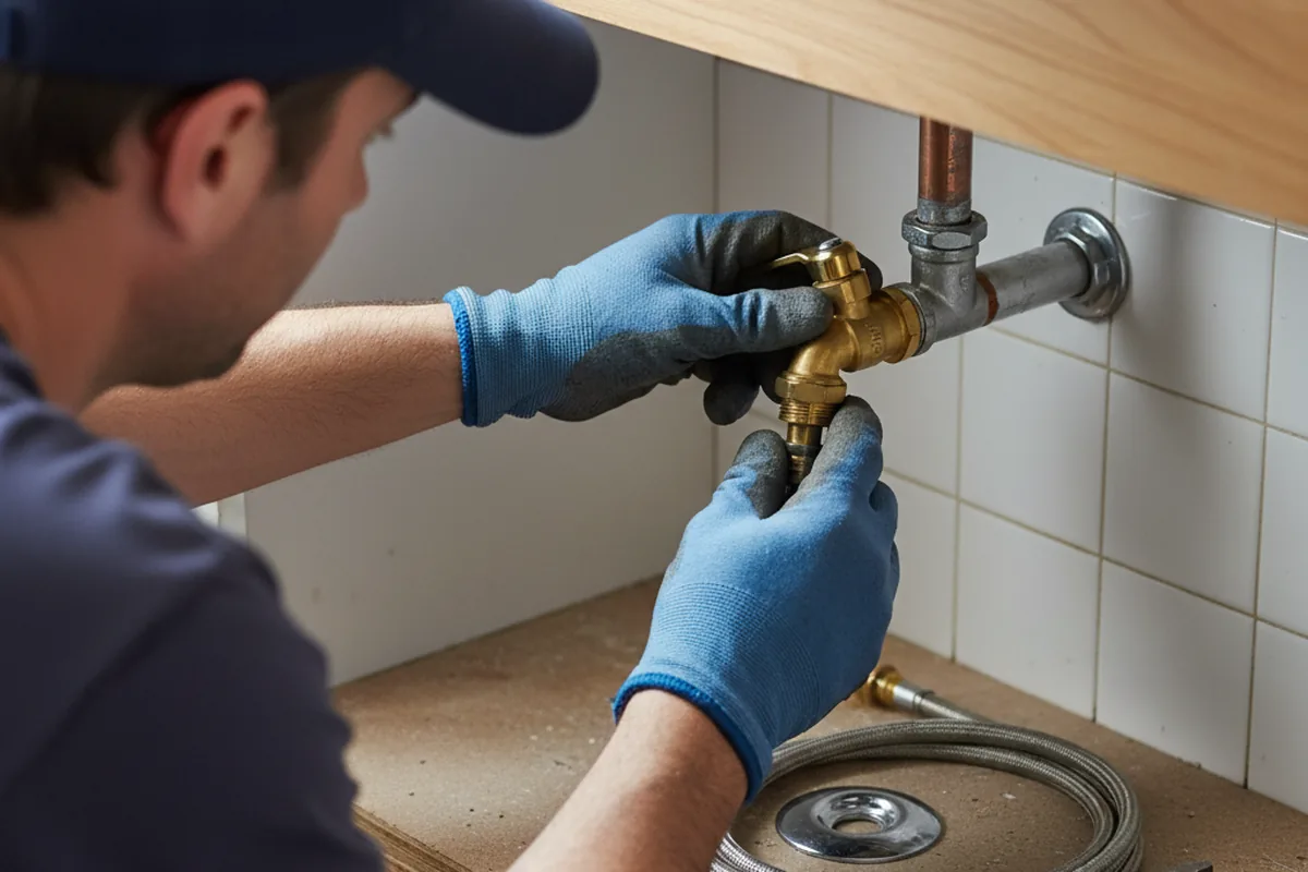 Shutoff valve and fitting work during Faucet and Fixture Repair in Lindon